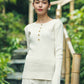日本製 オーガニックコットン リブニットプルオーバー knit-005