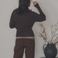 日本製 オーガニックコットン ショートカーディガン knit-006