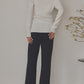 日本製 オーガニックコットン スリットパンツ knit-009