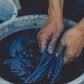 藍染め濃紺 ロングワンピース sumi012-aizome
