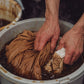マングローブ染　グラデーションロングワンピース　sumi012-browngra
