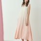 日本製 桜染ピンクグラデーションロングワンピース sumi012-pinkgra