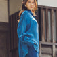 日本製 藍染 シルキータッチロングシャツ sumi015-aizome