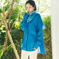 日本製 藍染 シルキータッチロングシャツ sumi015-aizome