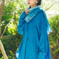 日本製 藍染 シルキータッチロングシャツ sumi015-aizome