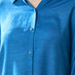 日本製 藍染 シルキータッチロングシャツ sumi015-aizome