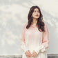 日本製 桜染グラデーション シルキータッチロングシャツ sumi015-pinkgra