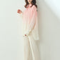 日本製 桜染グラデーション シルキータッチロングシャツ sumi015-pinkgra