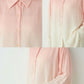 日本製 桜染グラデーション シルキータッチロングシャツ sumi015-pinkgra
