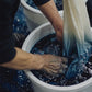 日本製 藍染 シルキータッチパンツ sumi016-aizome