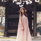 日本製 桜染グラデーションノースリーブワンピース sumi019-pinkgra