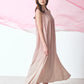 日本製 桜染グラデーションノースリーブワンピース sumi019-pinkgra