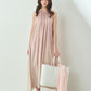 日本製 桜染グラデーションノースリーブワンピース sumi019-pinkgra