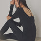 Made in Japan Organic Cotton V-neck Long Sleeve Top suminohana-001 