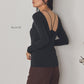 Made in Japan Organic Cotton V-neck Long Sleeve Top suminohana-001 