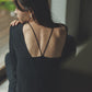 Made in Japan Organic Cotton V-neck Long Sleeve Top suminohana-001 